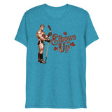 Elbows Up (Triblend) - Aqua Triblend