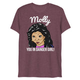 Molly You in Danger Girl (Triblend) - Maroon Triblend