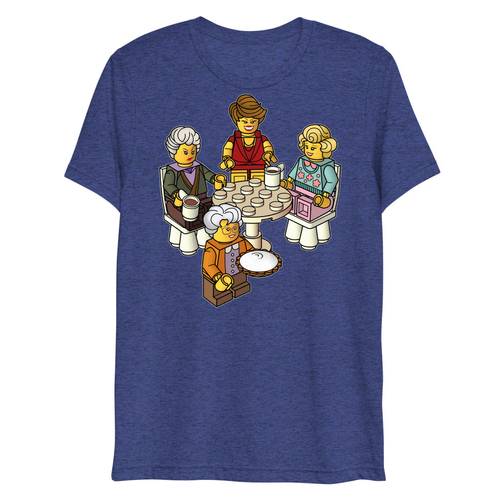 Golden Girls Blocks (Triblend) - Navy Triblend