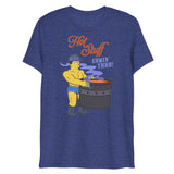 Hot Stuff Comin’ Thru (Triblend) - Navy Triblend