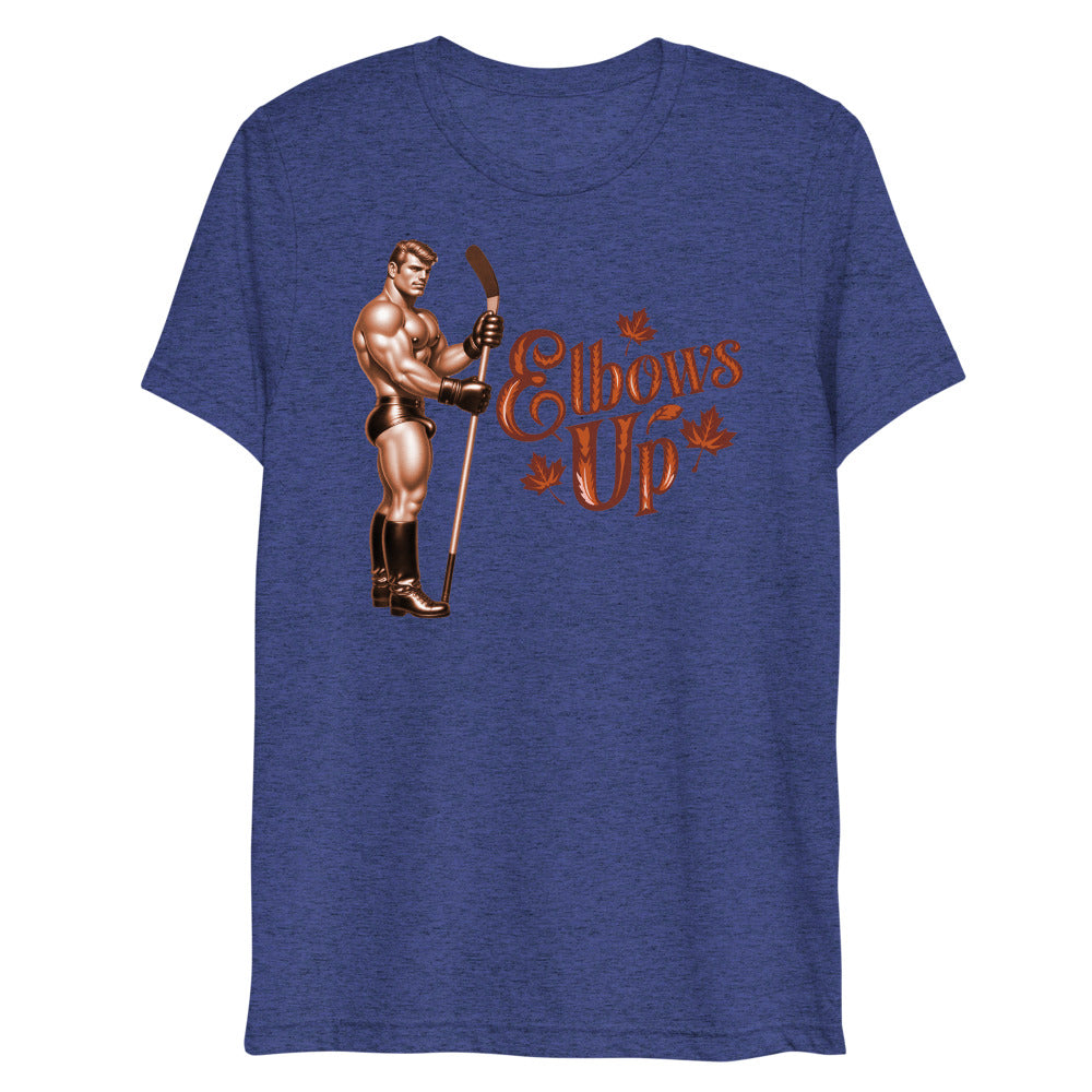 Elbows Up (Triblend) - Navy Triblend