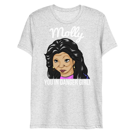 Molly You in Danger Girl (Triblend) - White Fleck Triblend