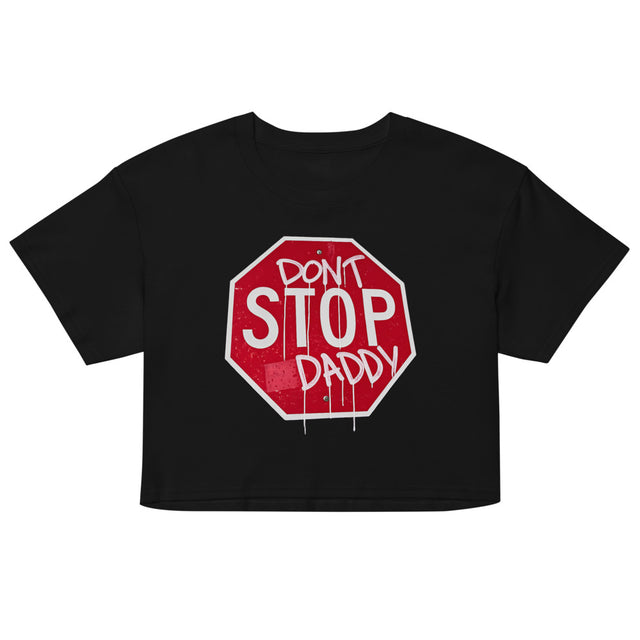 Don't Stop (Crop Top) - Black