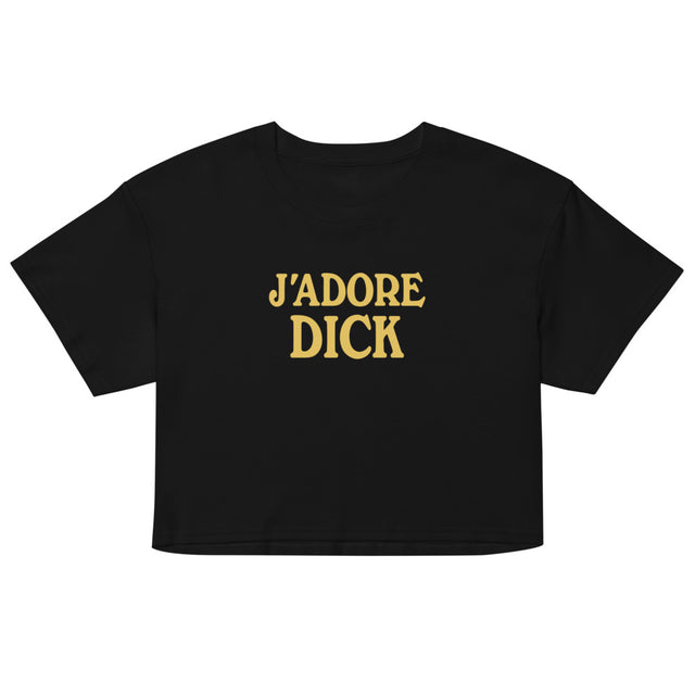 J'Adore Dick (Crop Top) - Black