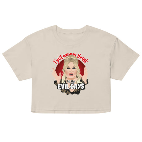 Evil Gays (Crop Top) - Bone