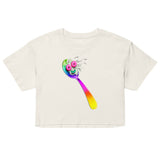 Spooning Leads to Forking (Crop Top) - Ecru