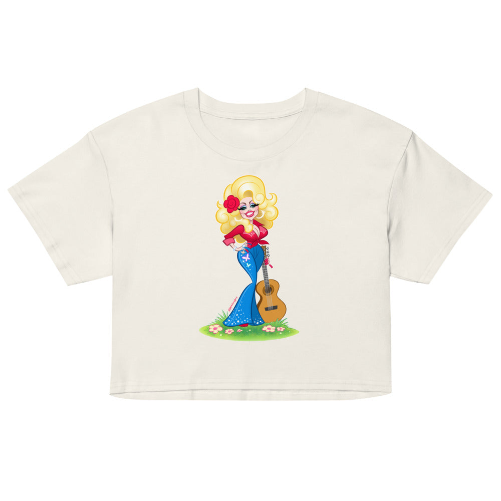 Smoky Mountain Glam (Crop Top) - Ecru