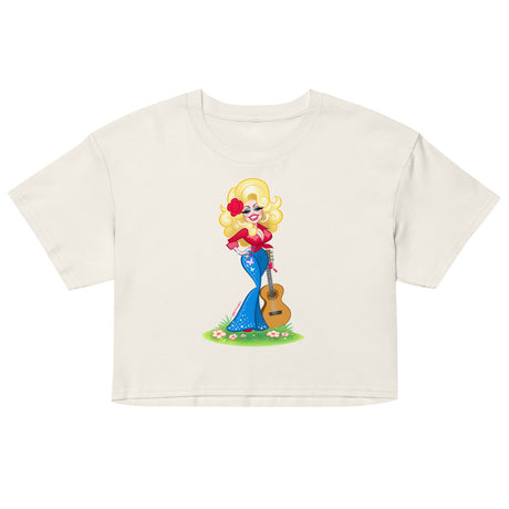 Smoky Mountain Glam (Crop Top) - Ecru