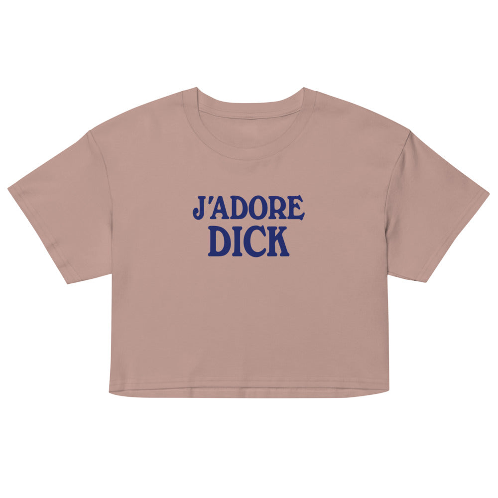 J'Adore Dick (Crop Top) - Hazy Pink