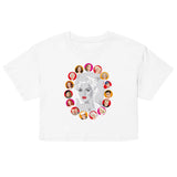 Dietrich and DiMaggio (Crop Top) - White