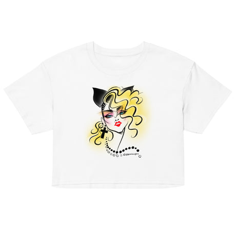 Lucky Star (Crop Top) - White
