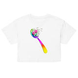 Spooning Leads to Forking (Crop Top) - White