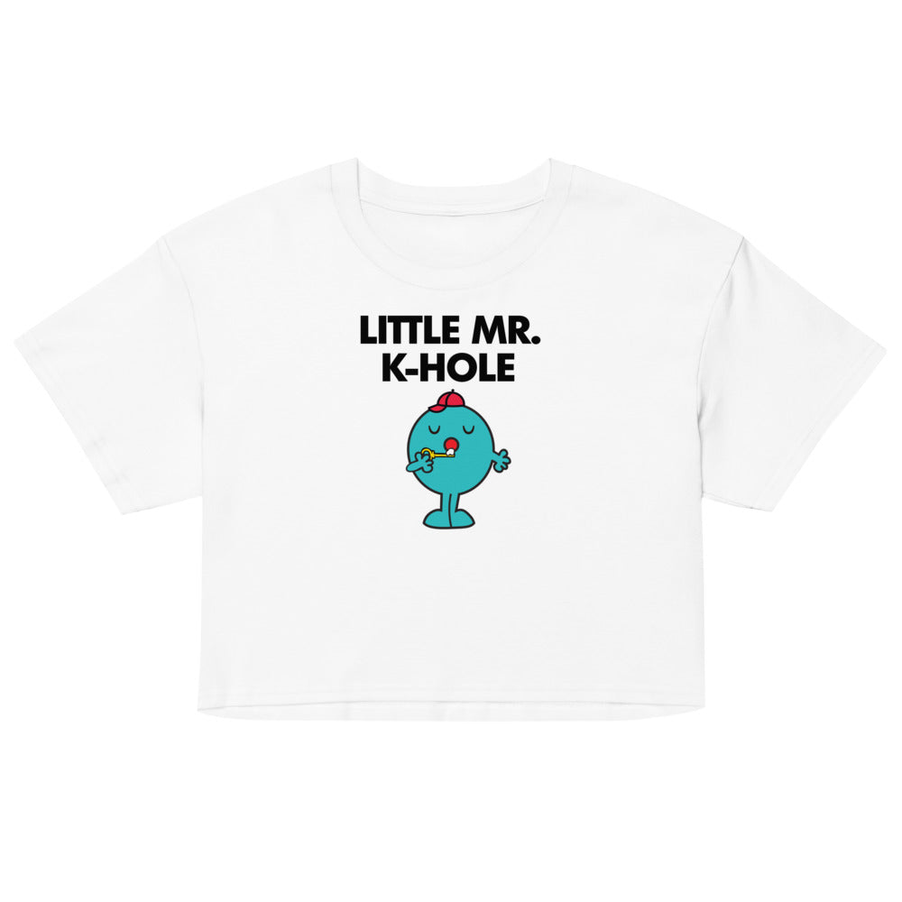Little Mr. K-Hole (Crop Top) - White