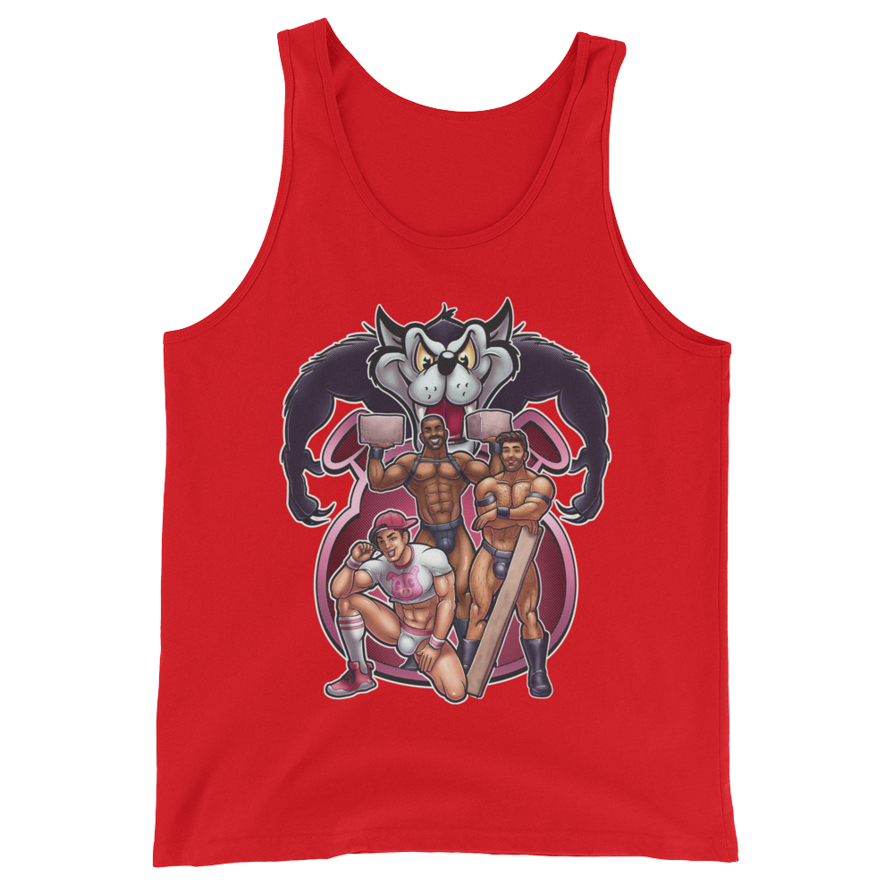 3 Little Pigs (Tank Top)-Tank Top-Swish Embassy