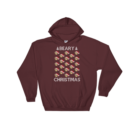 A Beary Christmas (Hoodie)-Christmas Hoodies-Swish Embassy