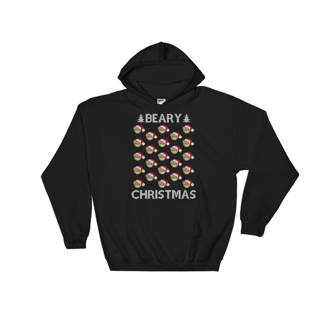 A Beary Christmas (Hoodie)-Christmas Hoodies-Swish Embassy