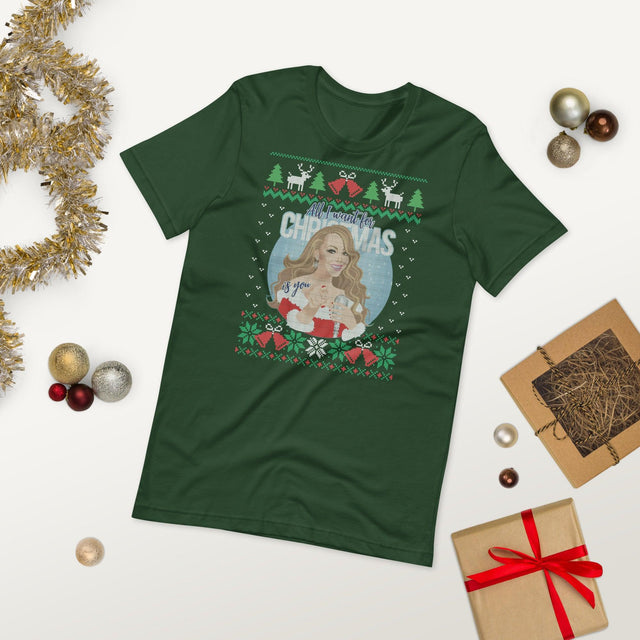 All I Want for XMas (Ugly Christmas)-Christmas T-Shirts-Swish Embassy