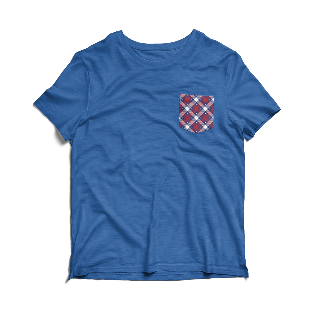 American Tartan (Pocket Tee)-Pocket Tee-Swish Embassy