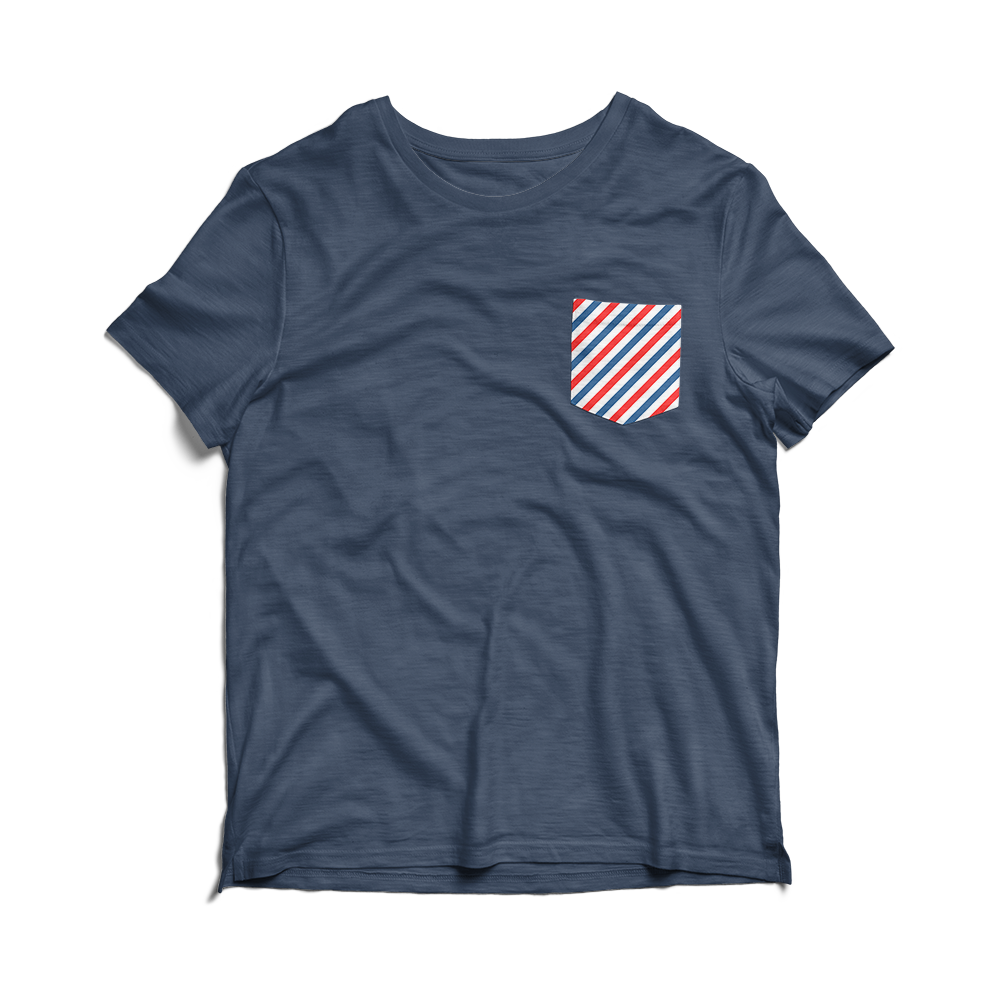 Barber Pole (Pocket Tee)-Pocket Tee-Swish Embassy