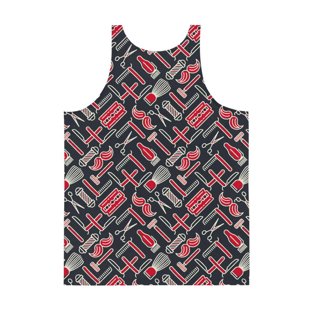 Barber Shop (Allover Tank Top)-Allover Tank Top-Swish Embassy