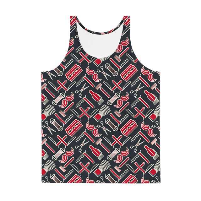 Barber Shop (Allover Tank Top)-Allover Tank Top-Swish Embassy