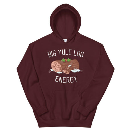 Big Yule Log Energy (Hoodie)-Christmas Hoodies-Swish Embassy