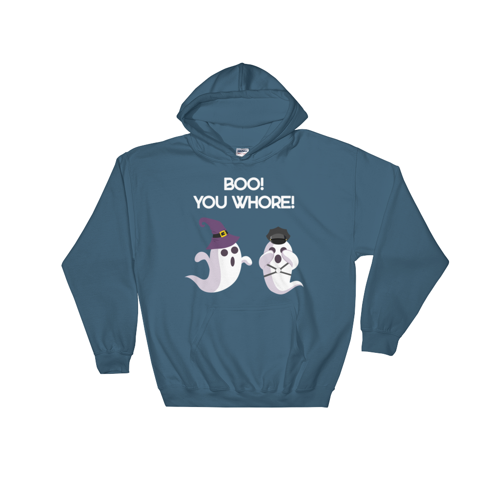 Boo, You Whore! (Hoodie)-Hoodie-Swish Embassy