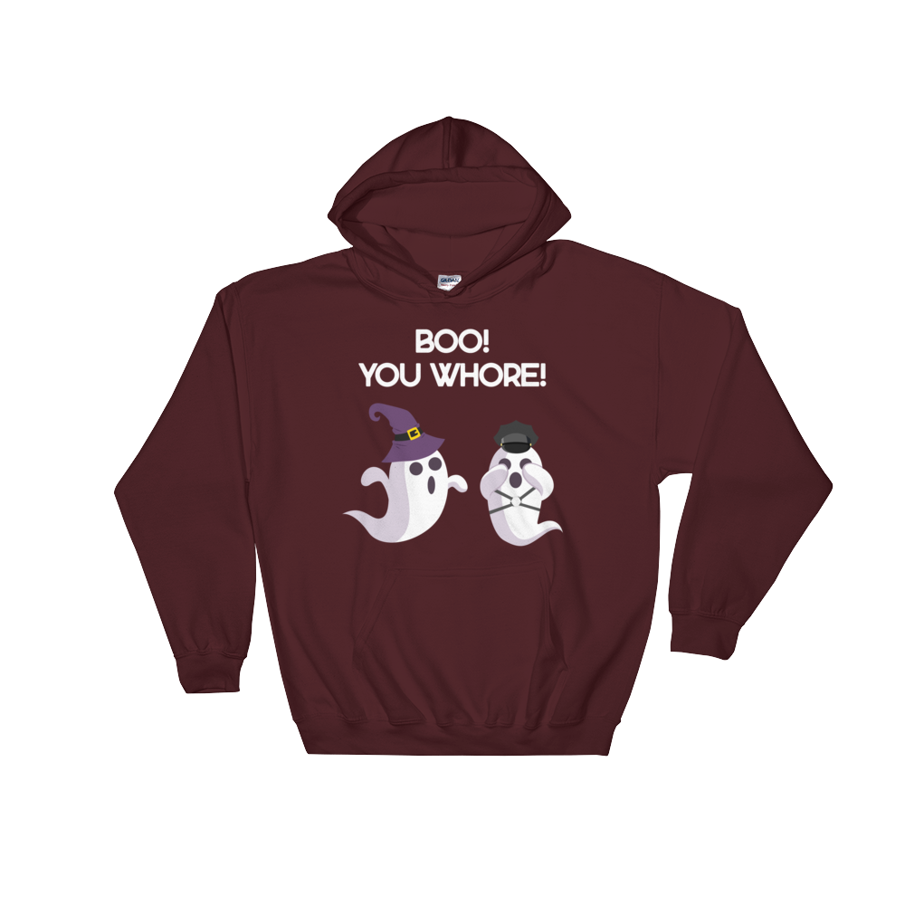 Boo, You Whore! (Hoodie)-Hoodie-Swish Embassy