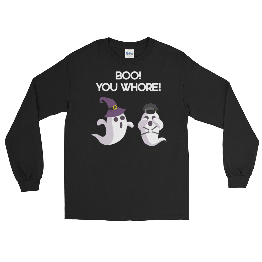 Boo! You Whore! (Long Sleeve)-Long Sleeve-Swish Embassy