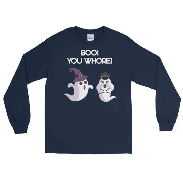 Boo! You Whore! (Long Sleeve)-Long Sleeve-Swish Embassy