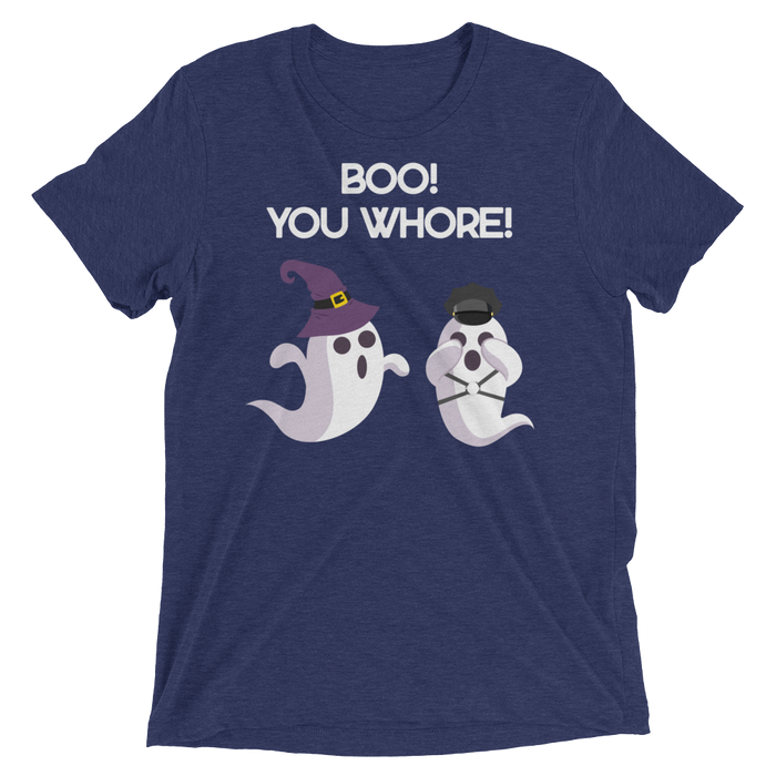 Boo! You Whore! (Retail Triblend)-Triblend T-Shirt-Swish Embassy
