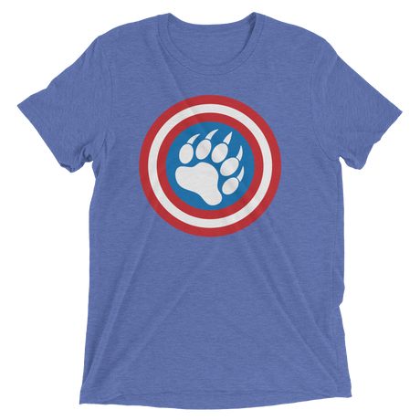 Cap'n Ameribear (Retail Triblend)-Triblend T-Shirt-Swish Embassy