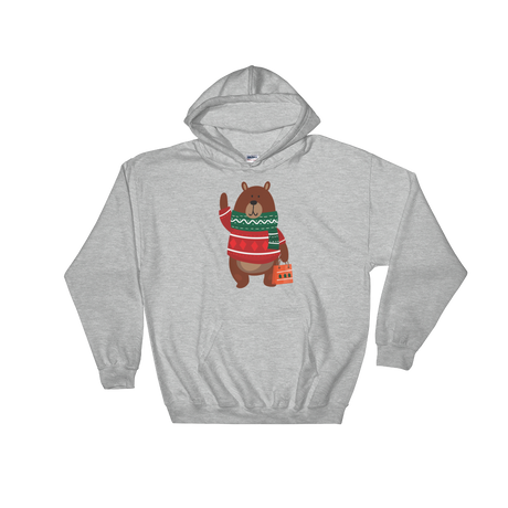 Christmas Bear (Hoodie)-Christmas Hoodies-Swish Embassy