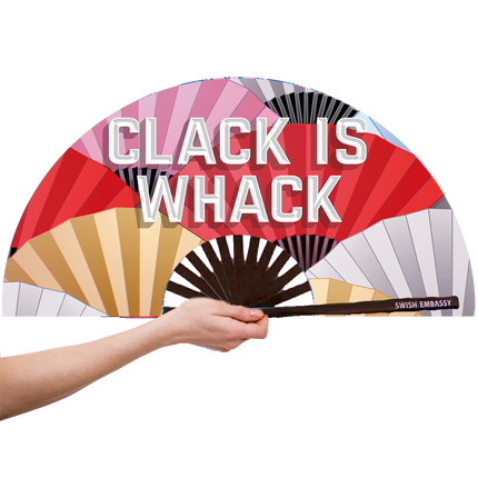 Clack is Whack (Hand Fan)-Fans-Swish Embassy