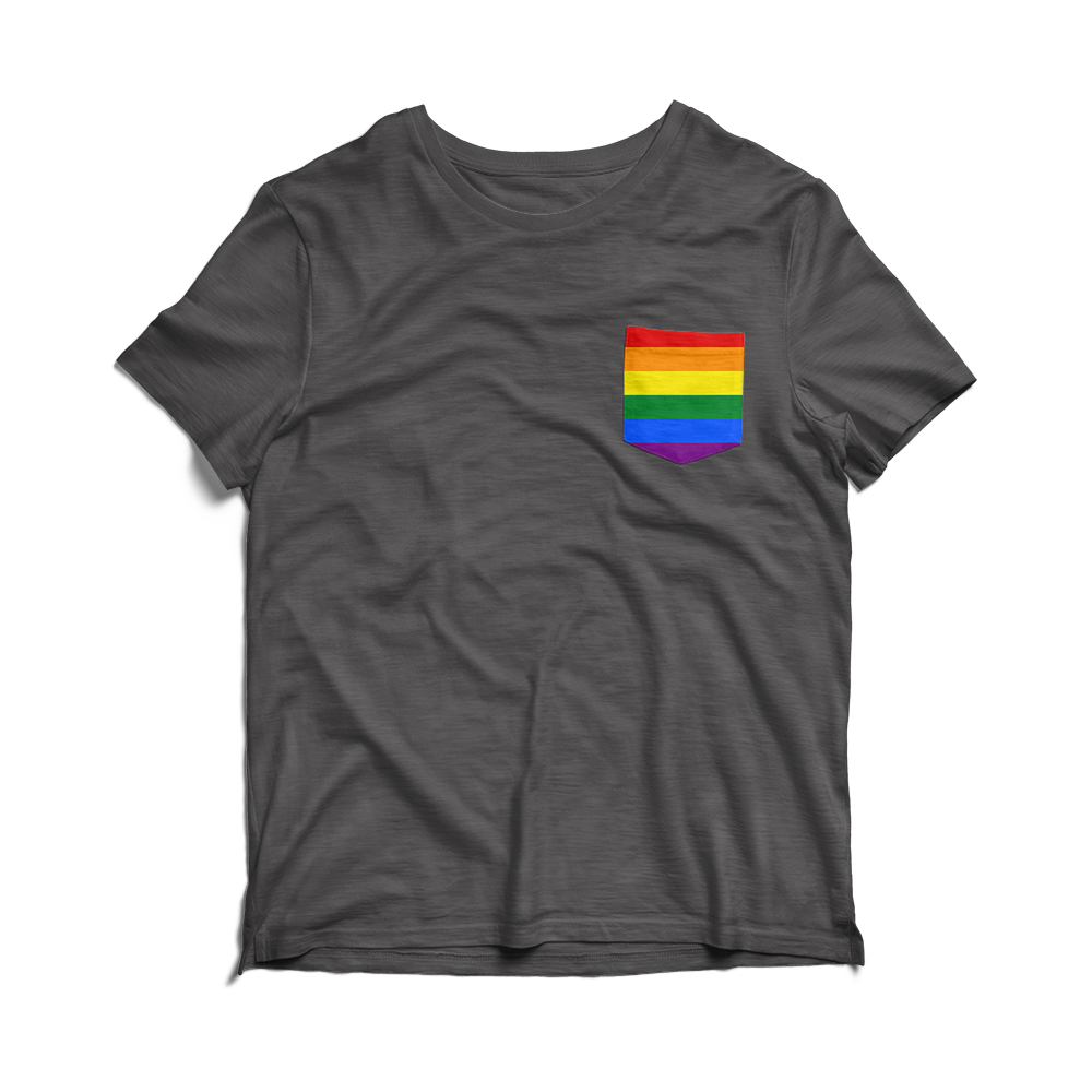 Classic Pride Flag (Pocket Tee)-Pocket Tee-Swish Embassy