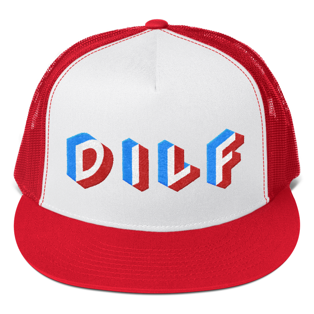 DILF (Mesh Trucker Cap)-Headwear-Swish Embassy