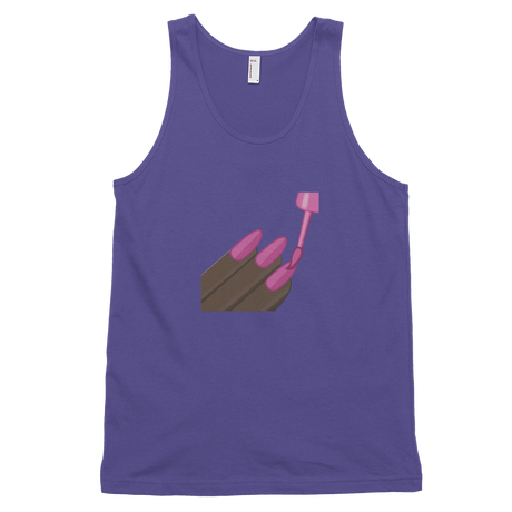 Dark Nail Polish Emoji (Tank Top)-Tank Top-Swish Embassy