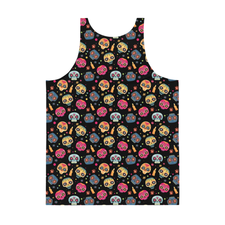 Dia de los Muertos (Allover Tank Top)-Allover Tank Top-Swish Embassy