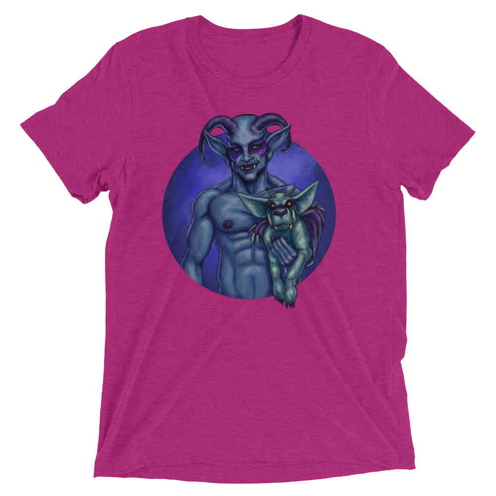 Dog and Demon (Retail Triblend)-Triblend T-Shirt-Swish Embassy