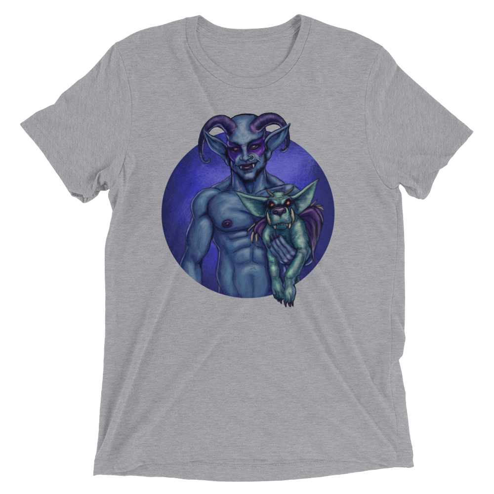 Dog and Demon (Retail Triblend)-Triblend T-Shirt-Swish Embassy