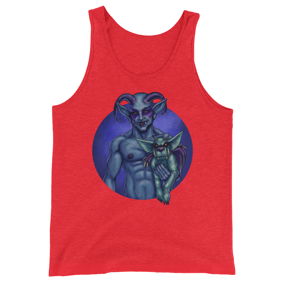 Dog and Demon (Tank Top)-Tank Top-Swish Embassy