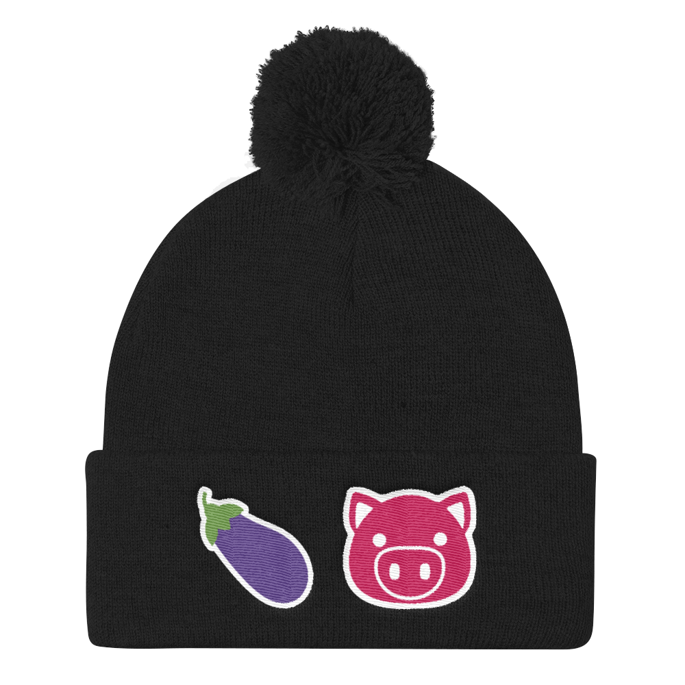 Eggplant Pig (Beanie)-Beanie-Swish Embassy
