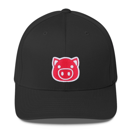 Emoji Pig (Baseball Cap)-Headwear-Swish Embassy