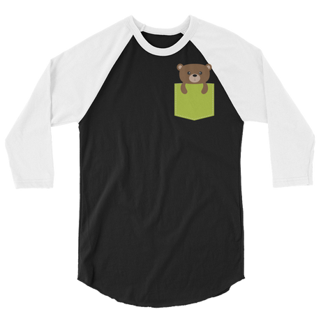 Faux Pocket Bear (Raglan)-Raglan-Swish Embassy