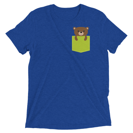 Faux Pocket Bear (Retail Triblend)-Triblend T-Shirt-Swish Embassy