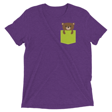 Faux Pocket Bear (Retail Triblend)-Triblend T-Shirt-Swish Embassy