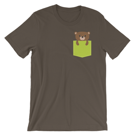 Faux Pocket Bear-T-Shirts-Swish Embassy