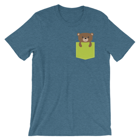 Faux Pocket Bear-T-Shirts-Swish Embassy