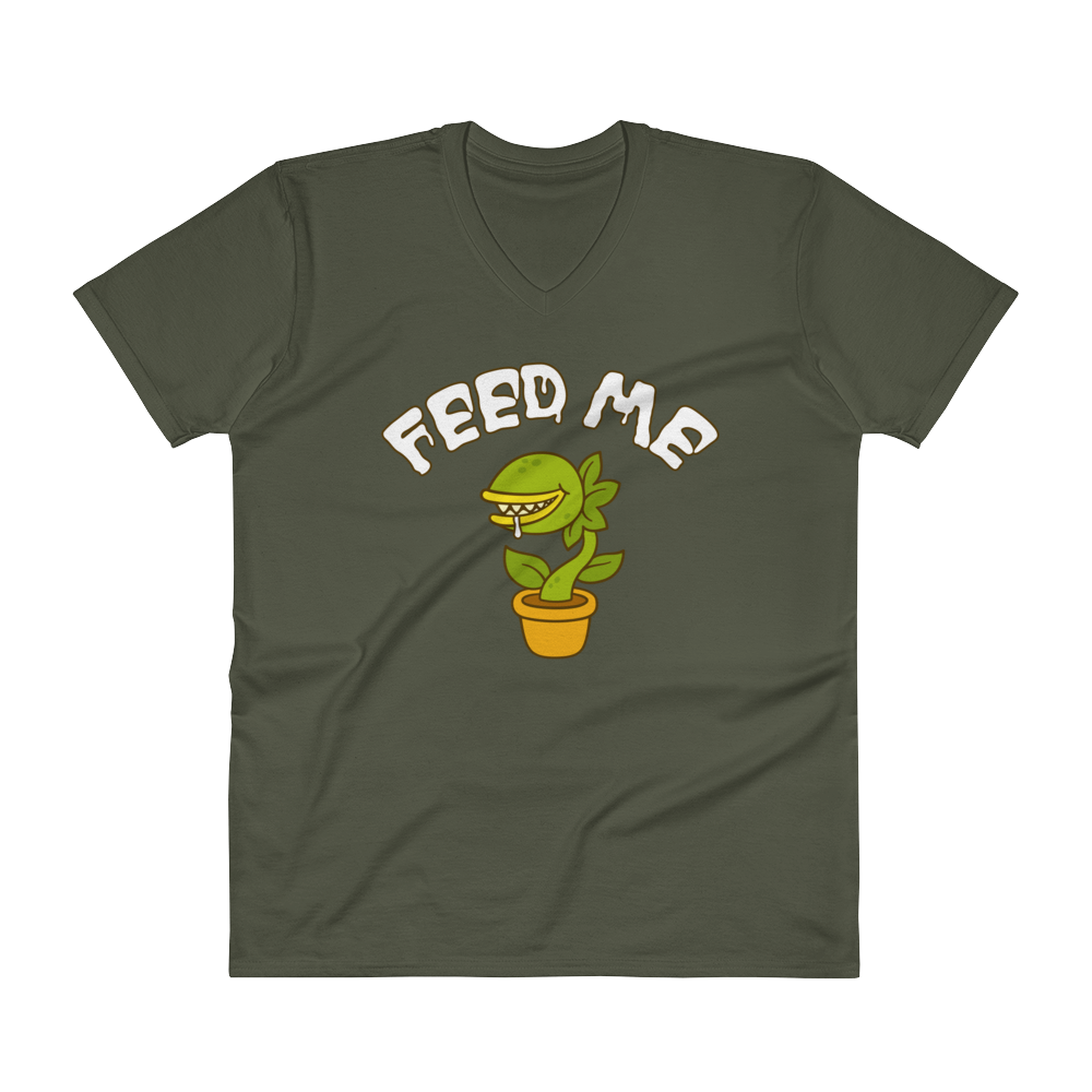 Feed Me (V-Neck)-Swish Embassy