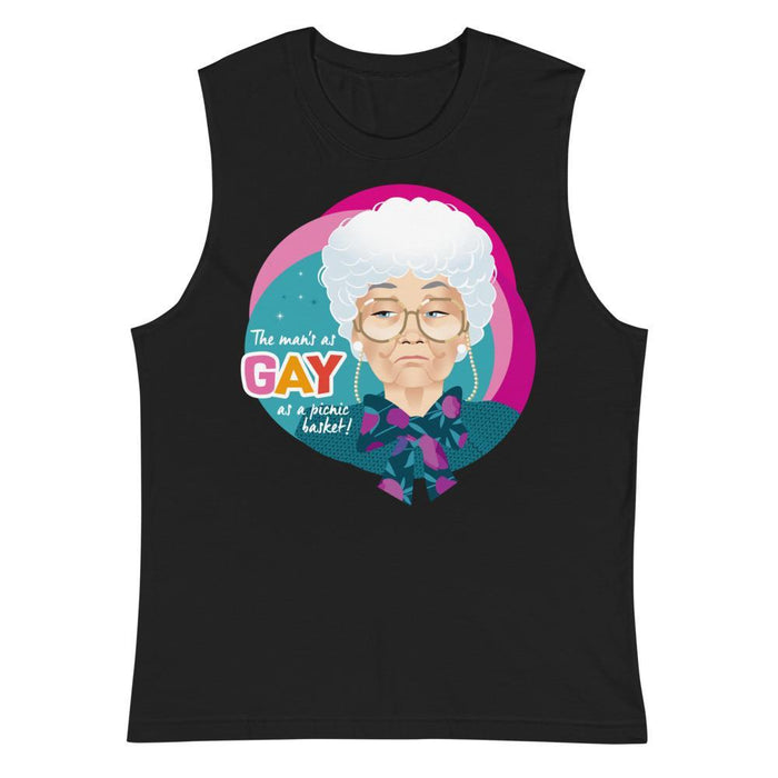 Gay as a Picnic Basket (Muscle Shirt)-Muscle Shirt-Swish Embassy